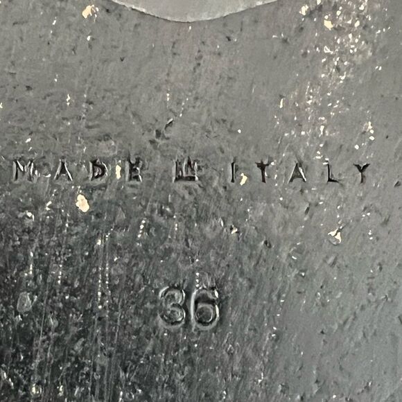 M. Gemi Black quilted leather Alessa slide sandals Sz 36 Womens 6 - Picture 6 of 6